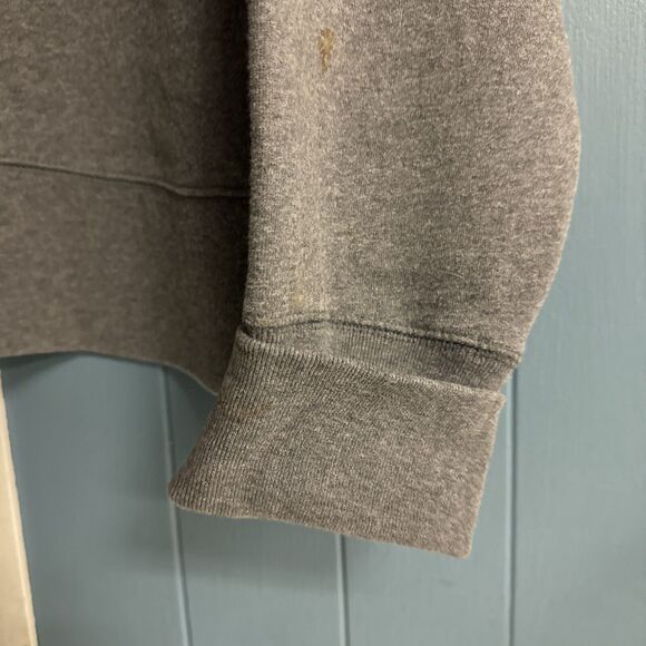 Vtg Express World Brand 1/4 Zip Sweatshirt Embroidered Flags Women’s Oversize L - Picture 5 of 7